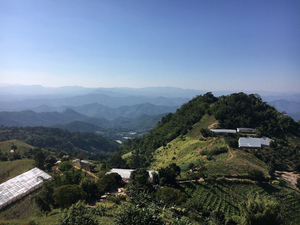 TUK TUK TOURS IN THAILAND 1 Bright blue skies and mountains i Northern Thailand